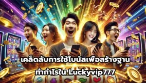เคล็ดลับการใช้โบนัสเพื่อสร้างฐานทำกำไรใน Luckyvip777-15